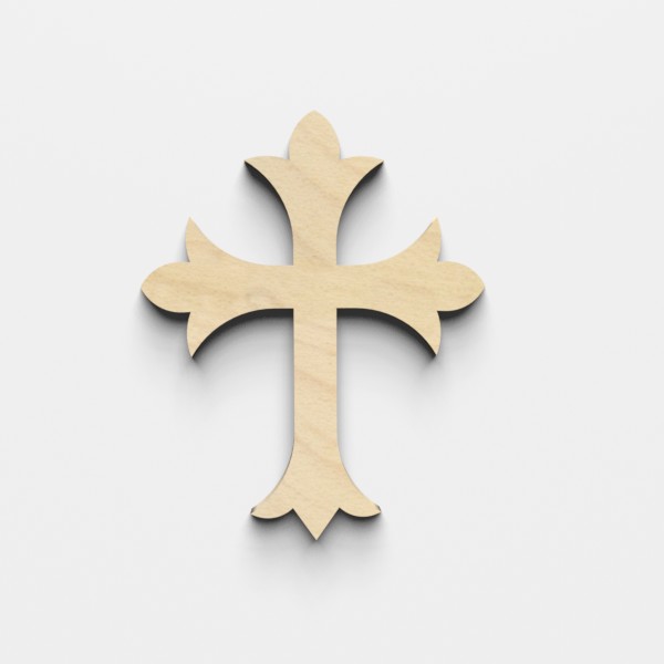 Gothic Cross Wooden Craft Shapes