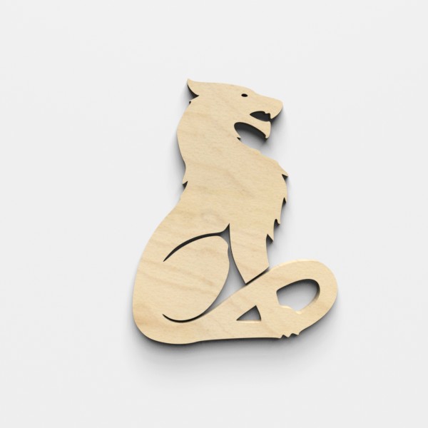 Heraldry Lion Wooden Craft Shapes