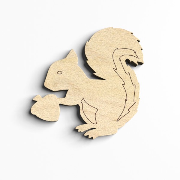 Squirrel Wooden Craft Shapes