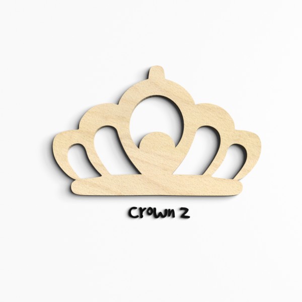 Crown 2 Wooden Craft Shapes