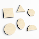 Geometric Wooden Craft Shapes